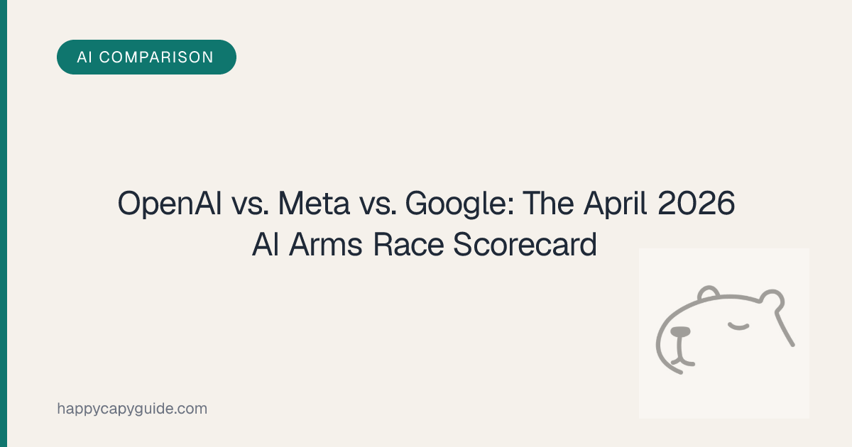 OpenAI vs. Meta vs. Google: The April 2026 AI Arms Race Scorecard ...