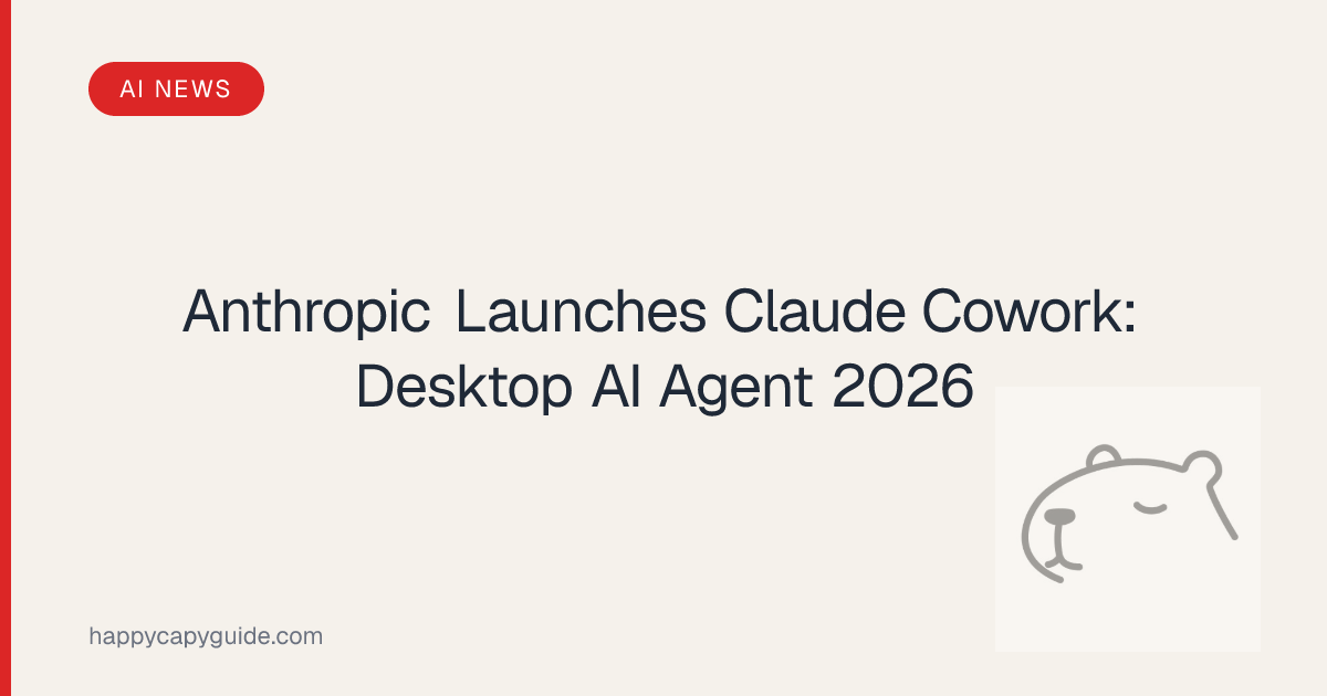 Anthropic Launches Claude Cowork: The Desktop AI Agent for File Tasks ...