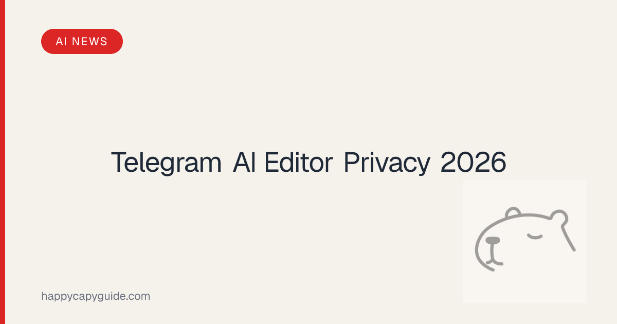 Telegram AI Editor: Private On-Device AI That Actually Respects Your ...
