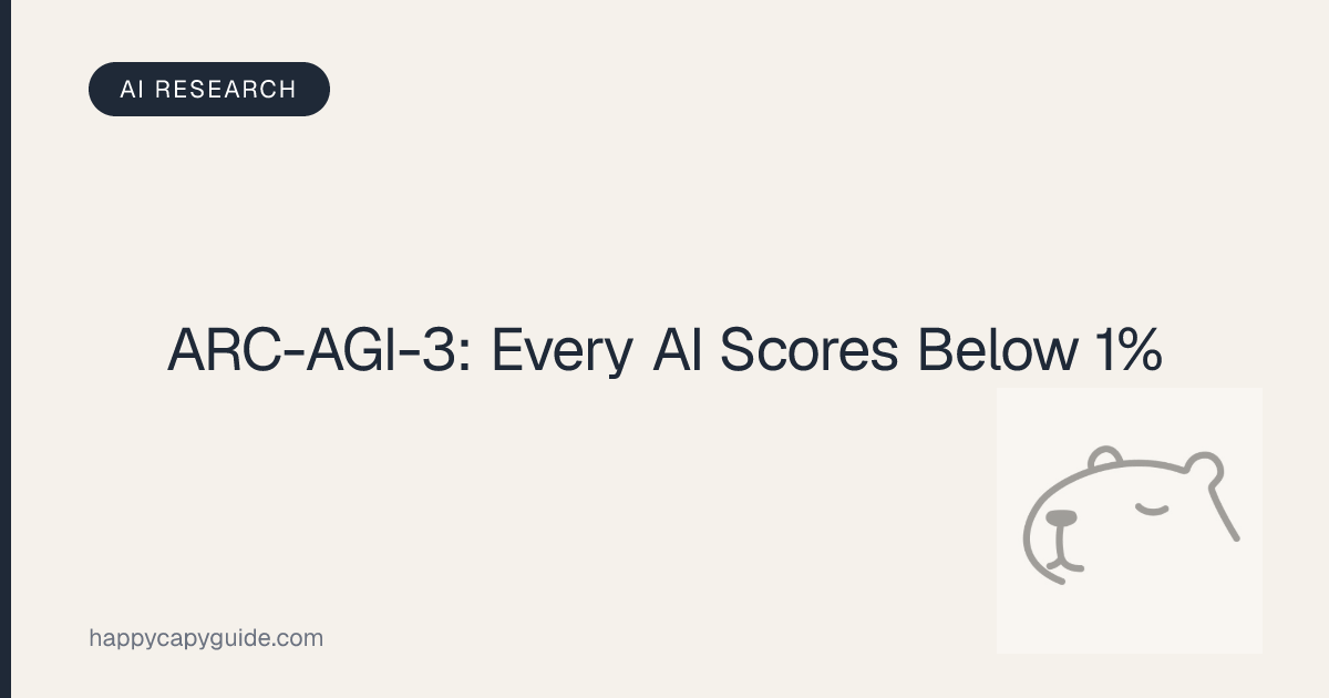 ARC-AGI-3: The Hardest AI Benchmark Ever — Every Frontier Model Scores ...