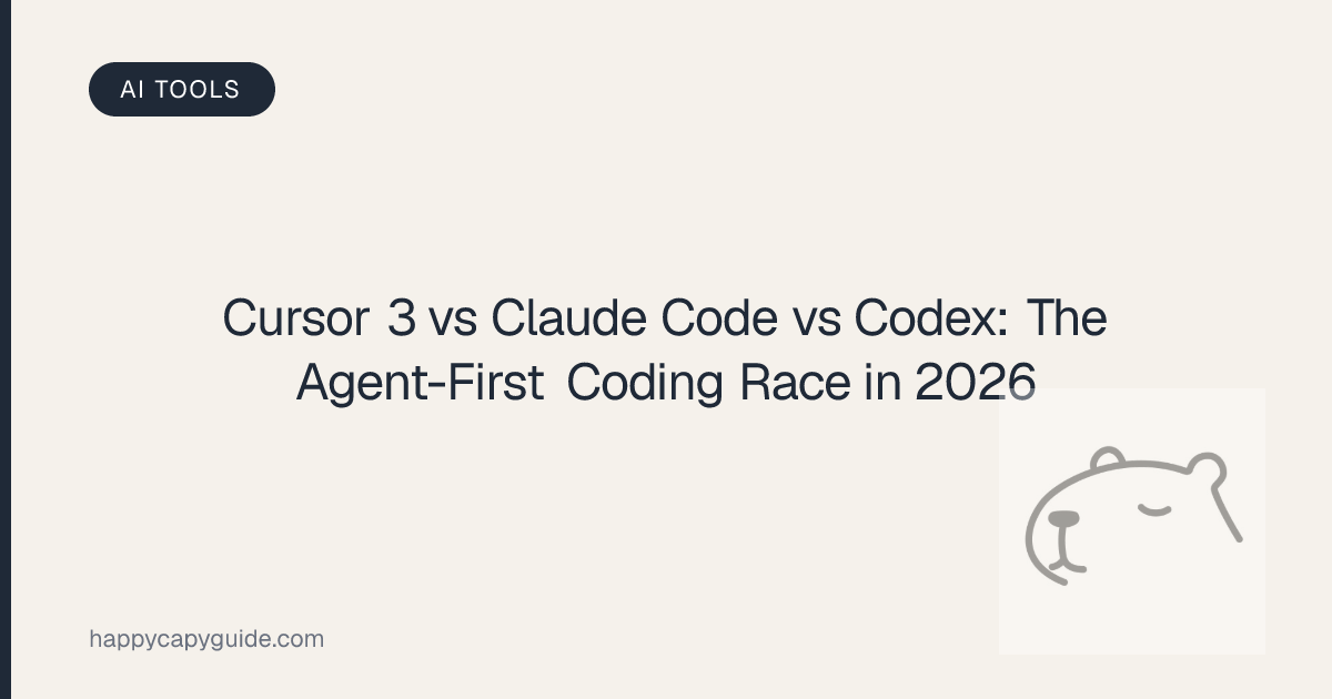 Cursor 3 vs Claude Code vs Codex: The Agent-First Coding Race in 2026 ...