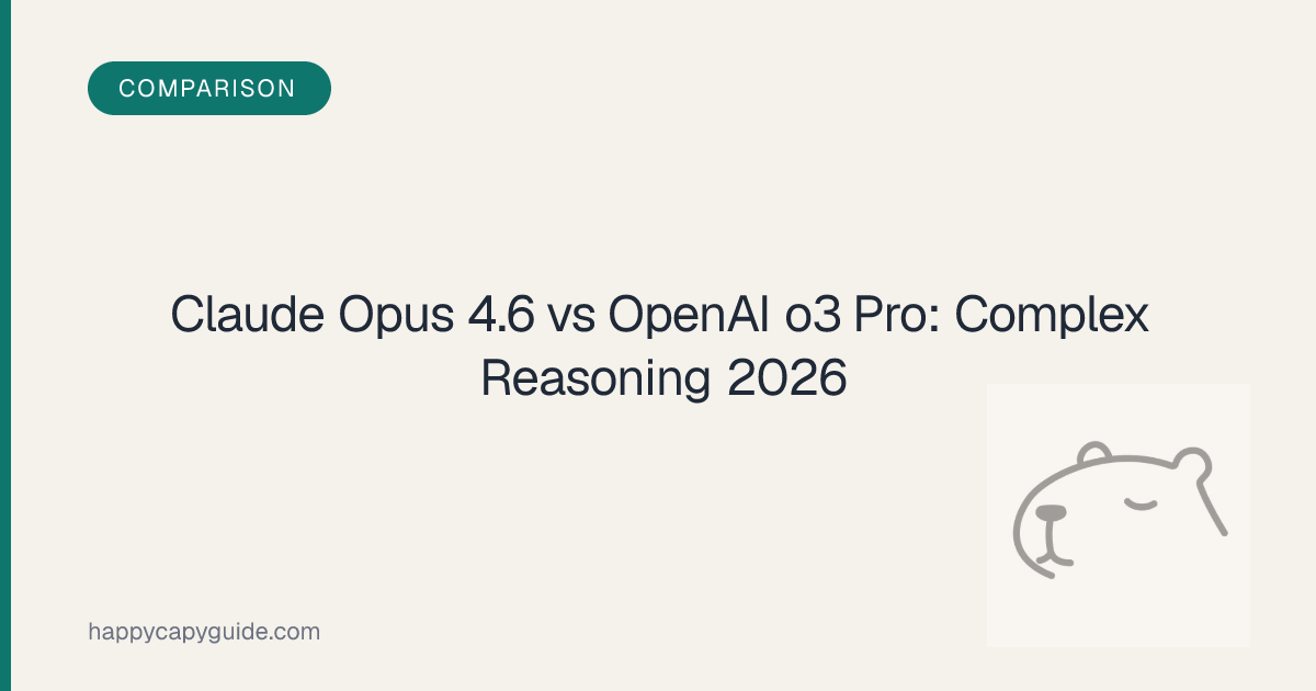 Claude Opus 4.6 vs OpenAI o3 Pro: Which AI Wins at Complex Reasoning in ...