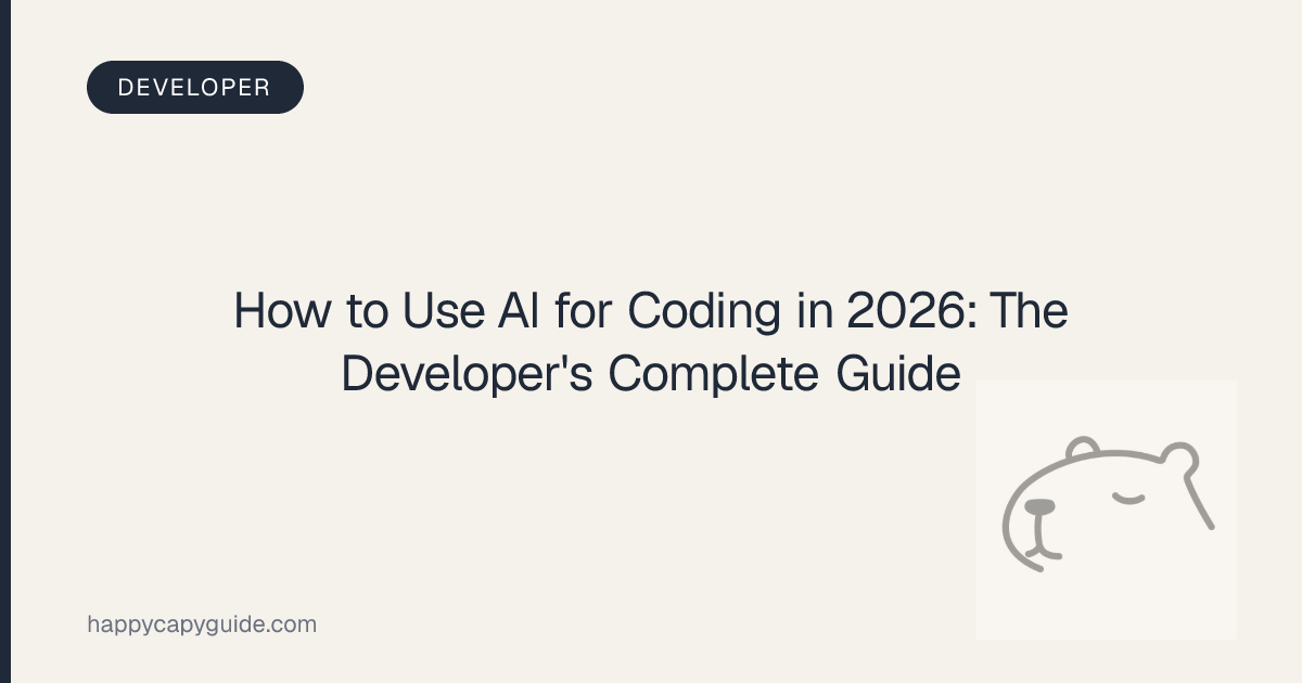 How to Use AI for Coding in 2026: The Developer's Complete Guide ...