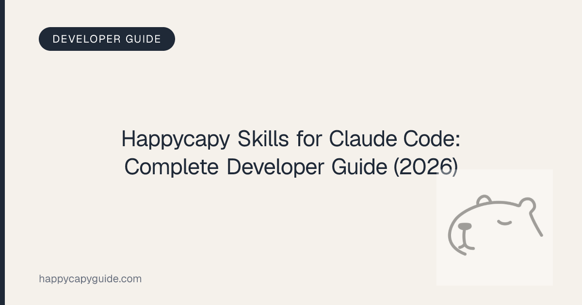 Happycapy Skills for Claude Code: Complete Developer Guide (2026 ...