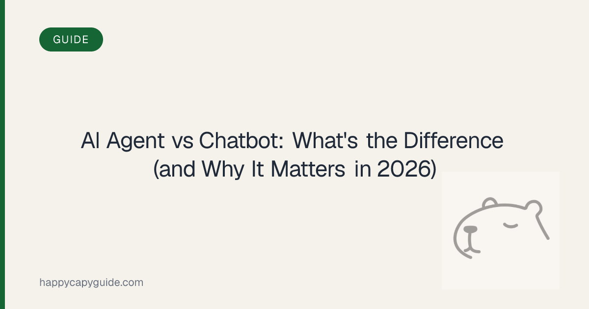 AI Agent vs Chatbot: What's the Difference (and Why It Matters in 2026 ...