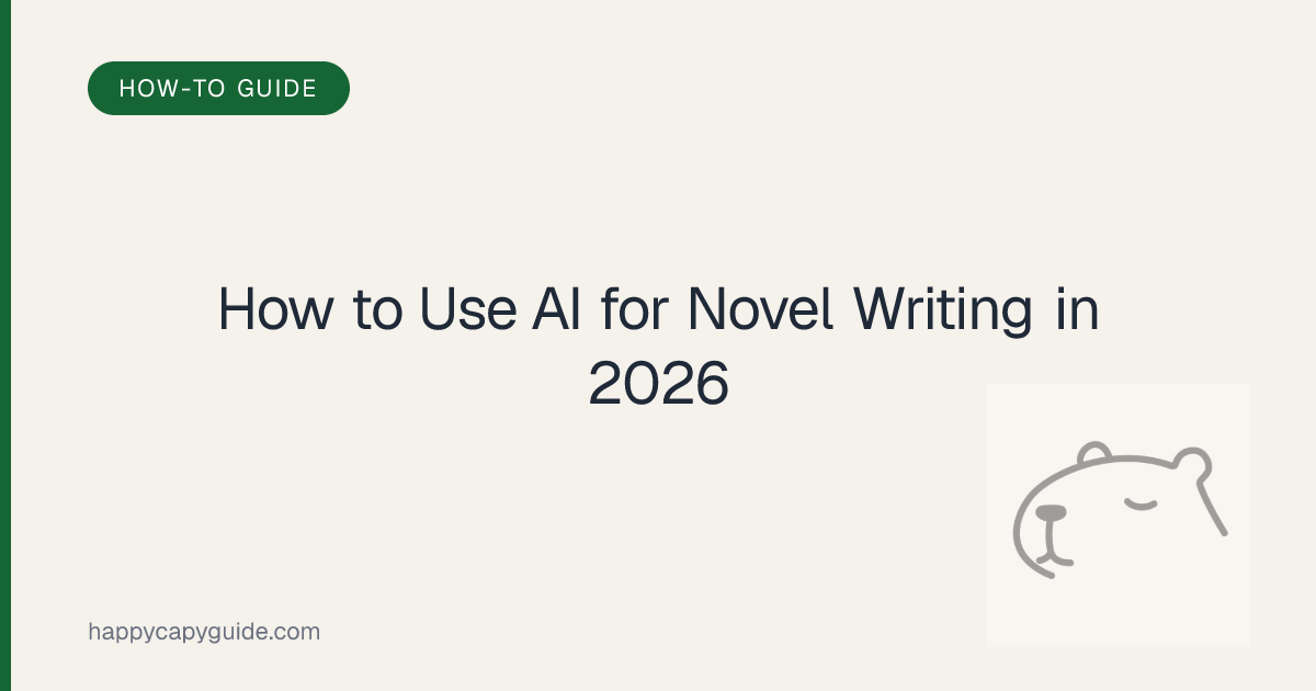 How to Use AI for Novel Writing in 2026: Complete Author's Guide ...