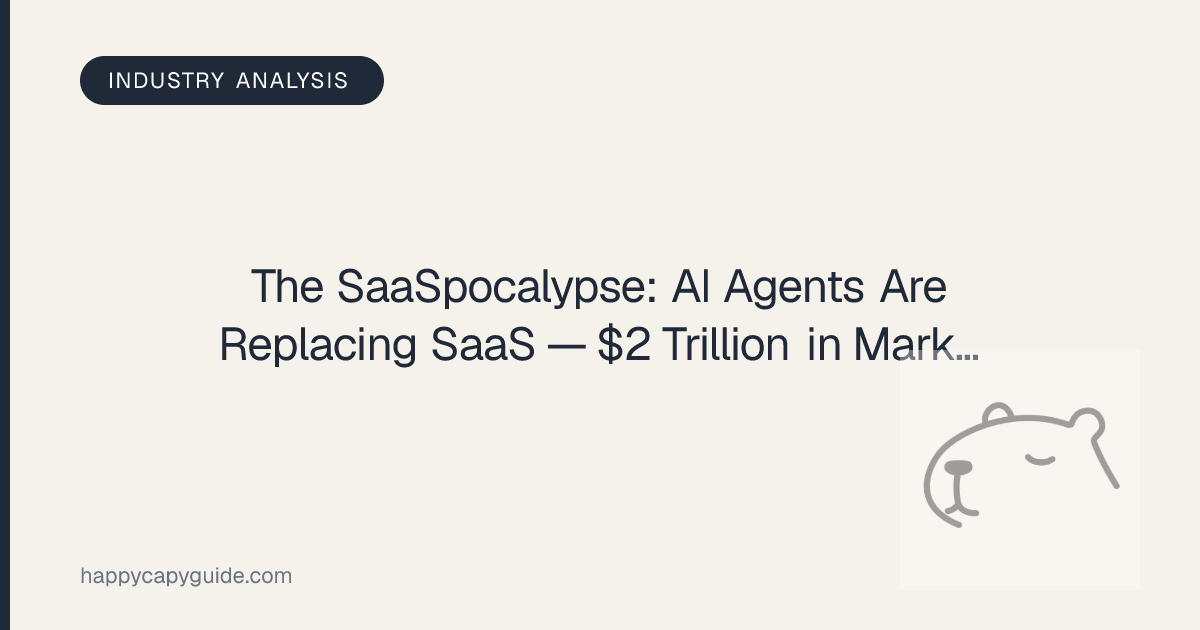 The SaaSpocalypse: AI Agents Are Replacing SaaS — $2 Trillion in Market ...