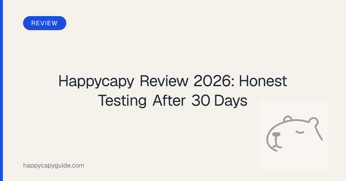 Happycapy Review 2026: Honest Testing After 30 Days | Happycapy Guide