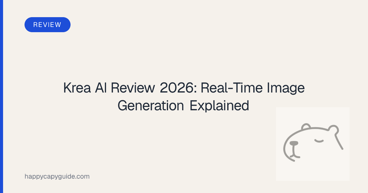 Krea AI Review 2026: Real-Time Image Generation Explained | Happycapy Guide
