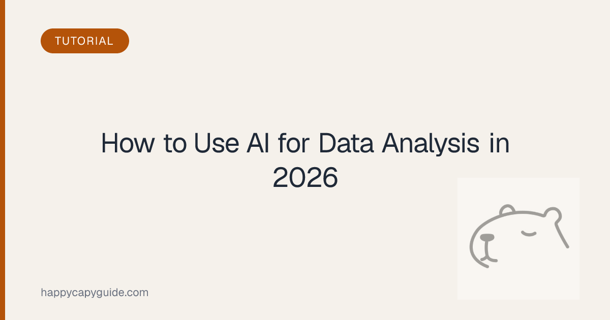 How to Use AI for Data Analysis in 2026: 6 Workflows for Analysts and ...